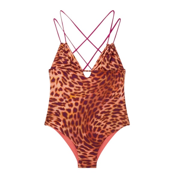 Stella McCartney***Cheetah Print One-Piece Swimsuit***Small $528 - Picture 2 of 7